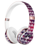 Red and Blue Cloud Mix with White Semi-Circles Full-Body Skin Kit for the Beats by Dre Solo 3 Wireless Headphones