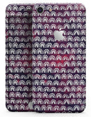 Red and Blue Cloud Mix with White Semi-Circles - Skin-kit for the iPhone 8 or 8 Plus