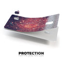 Red and Blue Glowing Orbs with Silver Sparkle - Premium Protective Decal Skin-Kit for the Apple Credit Card