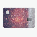 Red and Blue Glowing Orbs with Silver Sparkle - Premium Protective Decal Skin-Kit for the Apple Credit Card