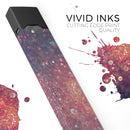 Red and Blue Glowing Orbs with Silver Sparkle - Premium Decal Protective Skin-Wrap Sticker compatible with the Juul Labs vaping device