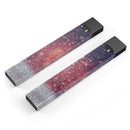 Red and Blue Glowing Orbs with Silver Sparkle - Premium Decal Protective Skin-Wrap Sticker compatible with the Juul Labs vaping device