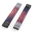Red and Blue Glowing Orbs with Silver Sparkle - Premium Decal Protective Skin-Wrap Sticker compatible with the Juul Labs vaping device