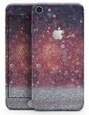 Red and Blue Glowing Orbs with Silver Sparkle - Skin-kit for the iPhone 8 or 8 Plus