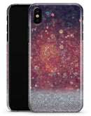 Red and Blue Glowing Orbs with Silver Sparkle - iPhone X Clipit Case