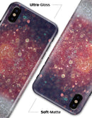 Red and Blue Glowing Orbs with Silver Sparkle - iPhone X Clipit Case