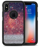 Red and Blue Glowing Orbs with Silver Sparkle - iPhone X OtterBox Case & Skin Kits
