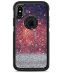 Red and Blue Glowing Orbs with Silver Sparkle - iPhone X OtterBox Case & Skin Kits