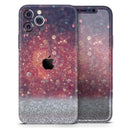 Red and Blue Glowing Orbs with Silver Sparkle - Protective Skin Wrap & Decal – Compatible with iPhone SE to iPhone 17 Pro Max (All Models)