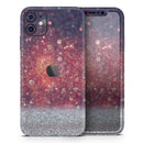 Red and Blue Glowing Orbs with Silver Sparkle - Protective Skin Wrap & Decal – Compatible with iPhone SE to iPhone 17 Pro Max (All Models)