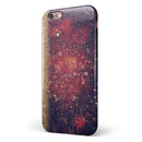 Red and Blue Unfocused Orbs with Gold iPhone 6/6s or 6/6s Plus 2-Piece Hybrid INK-Fuzed Case