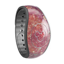 Red and Blue Unfocused Orbs with Gold  - Decal Skin Wrap Kit for the Disney Magic Band