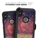 Red and Blue Unfocused Orbs with Gold  - Skin Kit for the iPhone OtterBox Cases