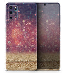 Red and Blue Unfocused Orbs with Gold - Premium Vinyl Skin Decal for Samsung Galaxy S25 Ultra, S24, S23, S22 & All Galaxy S Models