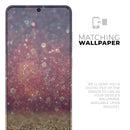 Red and Blue Unfocused Orbs with Gold - Premium Vinyl Skin Decal for Samsung Galaxy S25 Ultra, S24, S23, S22 & All Galaxy S Models
