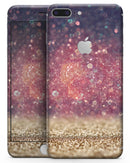 Red and Blue Unfocused Orbs with Gold  - Skin-kit for the iPhone 8 or 8 Plus
