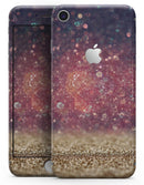 Red and Blue Unfocused Orbs with Gold  - Skin-kit for the iPhone 8 or 8 Plus