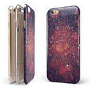 Red and Blue Unfocused Shimmer Lights iPhone 6/6s or 6/6s Plus 2-Piece Hybrid INK-Fuzed Case