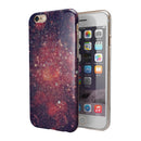 Red and Blue Unfocused Shimmer Lights iPhone 6/6s or 6/6s Plus 2-Piece Hybrid INK-Fuzed Case