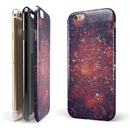 Red and Blue Unfocused Shimmer Lights iPhone 6/6s or 6/6s Plus 2-Piece Hybrid INK-Fuzed Case