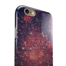 Red and Blue Unfocused Shimmer Lights iPhone 6/6s or 6/6s Plus 2-Piece Hybrid INK-Fuzed Case