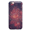 Red and Blue Unfocused Shimmer Lights iPhone 6/6s or 6/6s Plus 2-Piece Hybrid INK-Fuzed Case