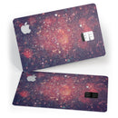 Red and Blue Unfocused Shimmer Lights - Premium Protective Decal Skin-Kit for the Apple Credit Card
