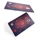 Red and Blue Unfocused Shimmer Lights - Premium Protective Decal Skin-Kit for the Apple Credit Card