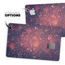 Red and Blue Unfocused Shimmer Lights - Premium Protective Decal Skin-Kit for the Apple Credit Card