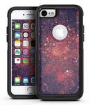 Red and Blue Unfocused Orbs with Gold  - iPhone 7 or 7 Plus Commuter Case Skin Kit