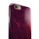 Red and Burgandy Geometric Shapes iPhone 6/6s or 6/6s Plus 2-Piece Hybrid INK-Fuzed Case