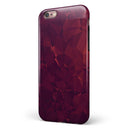 Red and Burgandy Geometric Shapes iPhone 6/6s or 6/6s Plus 2-Piece Hybrid INK-Fuzed Case