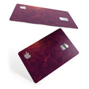 Red and Burgandy Geometric Shapes - Premium Protective Decal Skin-Kit for the Apple Credit Card