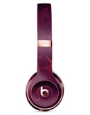 Red and Burgandy Geometric Shapes Full-Body Skin Kit for the Beats by Dre Solo 3 Wireless Headphones