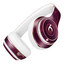 Red and Burgandy Geometric Shapes Full-Body Skin Kit for the Beats by Dre Solo 3 Wireless Headphones