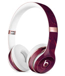 Red and Burgandy Geometric Shapes Full-Body Skin Kit for the Beats by Dre Solo 3 Wireless Headphones