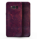 Red and Burgandy Geometric Shapes - Samsung Galaxy S8 Full-Body Skin Kit