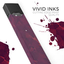 Red and Burgandy Geometric Shapes - Premium Decal Protective Skin-Wrap Sticker compatible with the Juul Labs vaping device