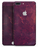Red and Burgandy Geometric Shapes - Skin-kit for the iPhone 8 or 8 Plus