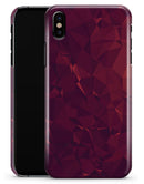 Red and Burgandy Geometric Shapes - iPhone X Clipit Case