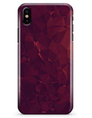 Red and Burgandy Geometric Shapes - iPhone X Clipit Case