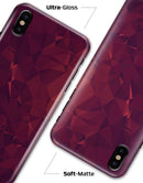 Red and Burgandy Geometric Shapes - iPhone X Clipit Case