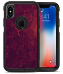 Red and Burgandy Geometric Shapes - iPhone X OtterBox Case & Skin Kits