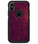 Red and Burgandy Geometric Shapes - iPhone X OtterBox Case & Skin Kits