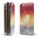 Red and Gold Unfocused Glowing Orbs iPhone 6/6s or 6/6s Plus 2-Piece Hybrid INK-Fuzed Case