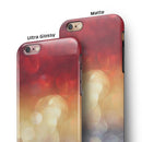 Red and Gold Unfocused Glowing Orbs iPhone 6/6s or 6/6s Plus 2-Piece Hybrid INK-Fuzed Case