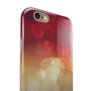 Red and Gold Unfocused Glowing Orbs iPhone 6/6s or 6/6s Plus 2-Piece Hybrid INK-Fuzed Case
