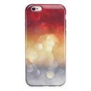 Red and Gold Unfocused Glowing Orbs iPhone 6/6s or 6/6s Plus 2-Piece Hybrid INK-Fuzed Case