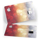 Red and Gold Unfocused Glowing Orbs - Premium Protective Decal Skin-Kit for the Apple Credit Card