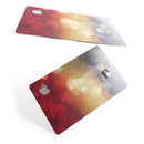 Red and Gold Unfocused Glowing Orbs - Premium Protective Decal Skin-Kit for the Apple Credit Card